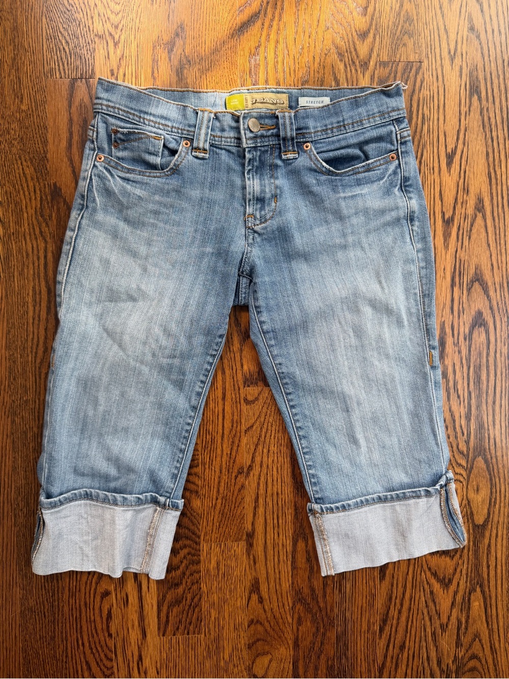 Old Navy Vintage Retro Low Rise Women’s Denim Capri Cropped Y2K 90s Jeans